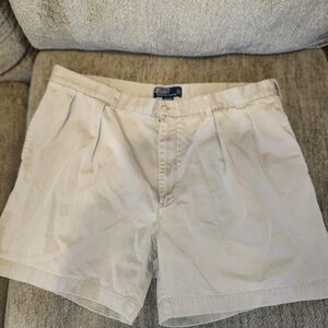 Polo by Ralph Lauren Men's Tan Flat Front Shorts